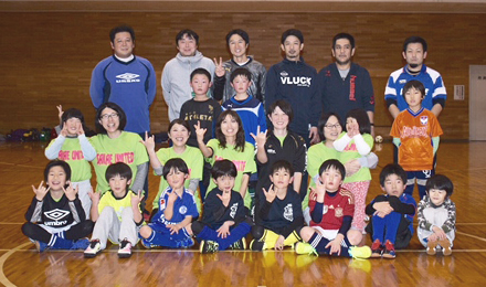 親子サッカーの様子