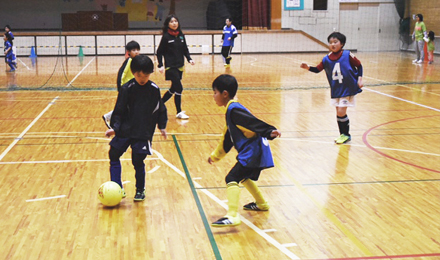 親子サッカーの様子