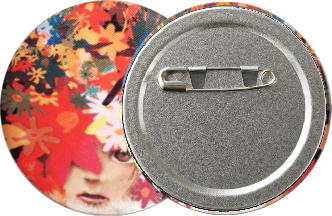 布プリント缶バッジ